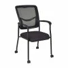 Budget 🎉 Scranton & Co Contemporary Side Chair With Casters In Black 🎁 -Deals Writing Desks Store 2438002 L