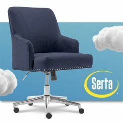Deals 👍 Scranton & Co Contemporary Home Office Chair Blue Twill 🥰 17 Deals 👍 Scranton & Co Contemporary Home Office Chair Blue Twill 🥰 -Deals Writing Desks Store 2438014 11 L
