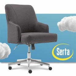 Brand new 😉 Scranton & Co Contemporary Home Office Chair Graphite Twill 🎉 16 Brand new 😉 Scranton & Co Contemporary Home Office Chair Graphite Twill 🎉 -Deals Writing Desks Store 2438015 11 L