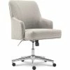 Cheap 💯 Scranton & Co Modern Home Office Chair In Cozy Ivory White Fabric 🔔 1 Cheap 💯 Scranton & Co Modern Home Office Chair In Cozy Ivory White Fabric 🔔 -Deals Writing Desks Store 2438018 L