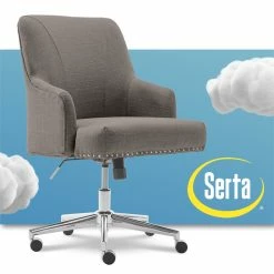 Top 10 ๐ Scranton & Co Modern Home Office Chair In Soft Medium Gray Fabric ๐