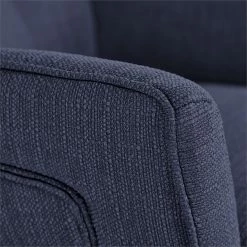 Discount 🔥 Scranton & Co Contemporary Home Office Chair Blue Twill Fabric 🌟 -Deals Writing Desks Store 2438023 18 L