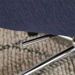 Discount 🔥 Scranton & Co Contemporary Home Office Chair Blue Twill Fabric 🌟 -Deals Writing Desks Store 2438023 19 L