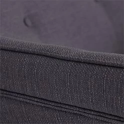 Promo 🛒 Scranton & Co Modern Home Office Chair Graphite Twill Fabric 🔥 -Deals Writing Desks Store 2438024 13 L