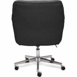 Promo 🛒 Scranton & Co Modern Home Office Chair Graphite Twill Fabric 🔥 -Deals Writing Desks Store 2438024 23 L