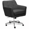 Promo 🛒 Scranton & Co Modern Home Office Chair Graphite Twill Fabric 🔥 -Deals Writing Desks Store 2438024 L