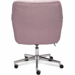 Brand new 🧨 Scranton & Co Modern Home Office Chair Lilac Purple Twill Fabric 🥰 -Deals Writing Desks Store 2438025 26 L