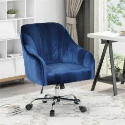 Coupon 👍 Scranton & Co Glam Velvet Home Office Swivel Chair In Navy Blue 🎉 13 Coupon 👍 Scranton & Co Glam Velvet Home Office Swivel Chair In Navy Blue 🎉 -Deals Writing Desks Store 2438043 1 L