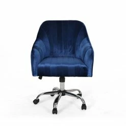 Coupon 👍 Scranton & Co Glam Velvet Home Office Swivel Chair In Navy Blue 🎉 17 Coupon 👍 Scranton & Co Glam Velvet Home Office Swivel Chair In Navy Blue 🎉 -Deals Writing Desks Store 2438043 5 L
