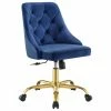 Cheapest 🎁 Scranton & Co Performance Velvet Tufted Office Swivel Chair In Gold And Navy ⭐ 2 Cheapest 🎁 Scranton & Co Performance Velvet Tufted Office Swivel Chair In Gold And Navy ⭐ -Deals Writing Desks Store 2438055 L