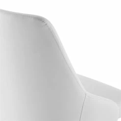 Hot Sale 💯 Scranton & Co Faux Leather Upholstered Office Swivel Chair In Black And White 🤩 -Deals Writing Desks Store 2438059 5 L