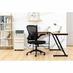 Hot Sale ❤️ Scranton & Co Modern Modern Mesh Office Swivel Chair In Black ✨ 12 Hot Sale ❤️ Scranton & Co Modern Modern Mesh Office Swivel Chair In Black ✨ -Deals Writing Desks Store 2438115 1 L
