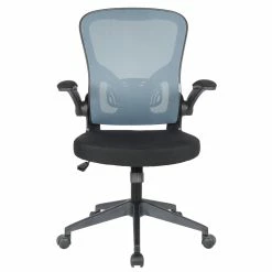 Brand new 🔔 Scranton & Co Modern Modern Mesh Office Swivel Chair In Grey 🧨 -Deals Writing Desks Store 2438117 2 L