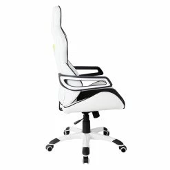 Cheap 🛒 Scranton & Co Ergonomic Fabric Racing Style Home & Office Chair In White 😉 15 Cheap 🛒 Scranton & Co Ergonomic Fabric Racing Style Home & Office Chair In White 😉 -Deals Writing Desks Store 2438132 5 L