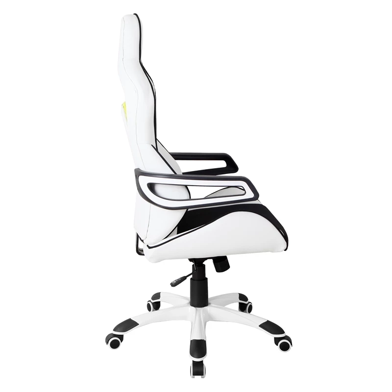 Cheap 🛒 Scranton & Co Ergonomic Fabric Racing Style Home & Office Chair In White 😉 8 Cheap 🛒 Scranton & Co Ergonomic Fabric Racing Style Home & Office Chair In White 😉 - Image 6