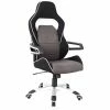 Brand new 👏 Scranton & Co Ergonomic Fabric Racing Style Office Chair In Gray And Black 🛒 1 Brand new 👏 Scranton & Co Ergonomic Fabric Racing Style Office Chair In Gray And Black 🛒 -Deals Writing Desks Store 2438134 L