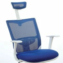 Brand new 😀 Scranton & Co Contemporary Fabric Office Chair In Blue 🔔 9 Brand new 😀 Scranton & Co Contemporary Fabric Office Chair In Blue 🔔 -Deals Writing Desks Store 2438135 3 L