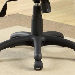 Wholesale 🥰 Scranton & Co Contemporary Fabric Adjustable Office Chair In Black 🎉 -Deals Writing Desks Store 2438145 3 L