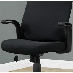 Coupon 👏 Scranton & Co 40.5"Contemporary Ergonomic High Back Office Swivel Chair In Black 😍 -Deals Writing Desks Store 2438158 3 L