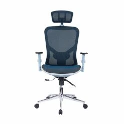 Deals 😉 Scranton & Co High-Back Executive Fabric Mesh Office Chair With Arms In Blue 🛒 19 Deals 😉 Scranton & Co High-Back Executive Fabric Mesh Office Chair With Arms In Blue 🛒 -Deals Writing Desks Store 2438170 7 L