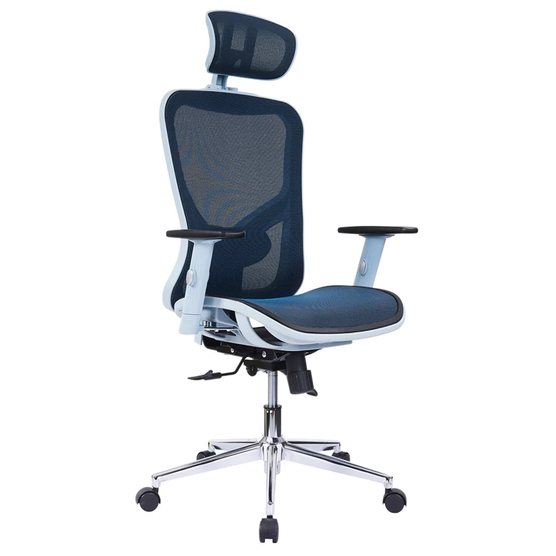 Deals 😉 Scranton & Co High-Back Executive Fabric Mesh Office Chair With Arms In Blue 🛒 3 Deals 😉 Scranton & Co High-Back Executive Fabric Mesh Office Chair With Arms In Blue 🛒