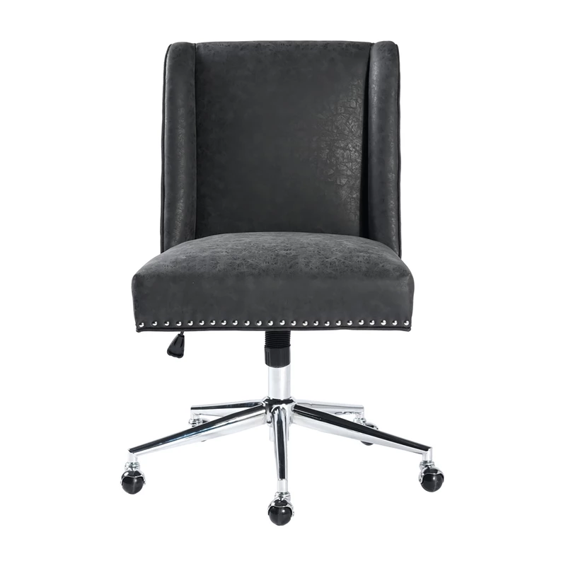 Cheapest ๐ CRO Decor Suttner Upholstered Sponge Leather Middle Office Chair In Black ๐ 3 Cheapest ๐ CRO Decor Suttner Upholstered Sponge Leather Middle Office Chair In Black ๐