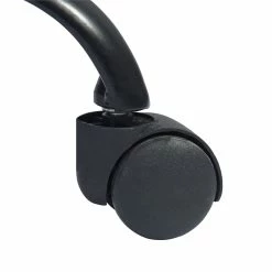 Best Sale ✨ CRO Decor Velvet Secretary Office Chair In Black 🧥 Coating Metal Base In Gray ✔️ -Deals Writing Desks Store 2438775 7 L