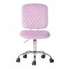 Hot Sale 🤩 CRO Decor Velvet Secretary Office Chair In Metal Base Pink 🧨 -Deals Writing Desks Store 2438778 L