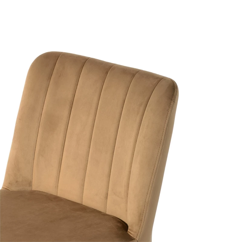 Brand new ๐ CRO Decor Velvet Secretary Office Chair In Metal Base In Yellow ๐คฉ 10 Brand new ๐ CRO Decor Velvet Secretary Office Chair In Metal Base In Yellow ๐คฉ - Image 8