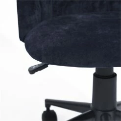 Promo 🎁 CRO Decor Velvet Fabric Secretary Office Chair Rolling Home Chair In Blue 🤩 16 Promo 🎁 CRO Decor Velvet Fabric Secretary Office Chair Rolling Home Chair In Blue 🤩 -Deals Writing Desks Store 2438812 6 L