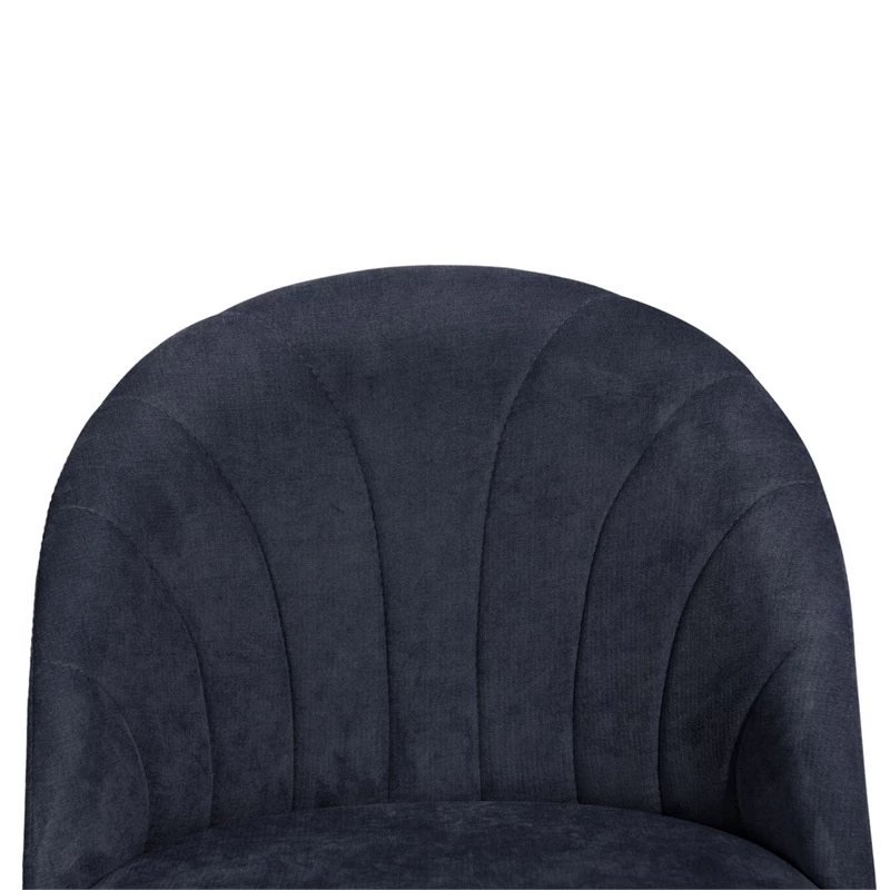 Promo 🎁 CRO Decor Velvet Fabric Secretary Office Chair Rolling Home Chair In Blue 🤩 10 Promo 🎁 CRO Decor Velvet Fabric Secretary Office Chair Rolling Home Chair In Blue 🤩 - Image 8