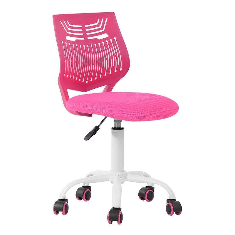 Flash Sale ✔️ CRO Decor Secretary Office Chair Plastic Rolling Home In Rose Pink ✔️ 4 Flash Sale ✔️ CRO Decor Secretary Office Chair Plastic Rolling Home In Rose Pink ✔️ - Image 2