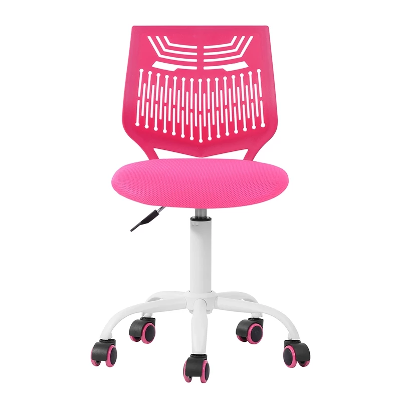 Flash Sale ✔️ CRO Decor Secretary Office Chair Plastic Rolling Home In Rose Pink ✔️ 3 Flash Sale ✔️ CRO Decor Secretary Office Chair Plastic Rolling Home In Rose Pink ✔️