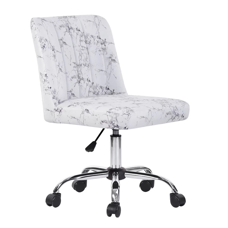Flash Sale ๐ CRO Decor Office Chairs Fabric Rolling Home Desk Chair In White ๐ 4 Flash Sale ๐ CRO Decor Office Chairs Fabric Rolling Home Desk Chair In White ๐ - Image 2