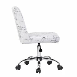 Flash Sale ๐ CRO Decor Office Chairs Fabric Rolling Home Desk Chair In White ๐ 12 Flash Sale ๐ CRO Decor Office Chairs Fabric Rolling Home Desk Chair In White ๐ -Deals Writing Desks Store 2439727 2 L