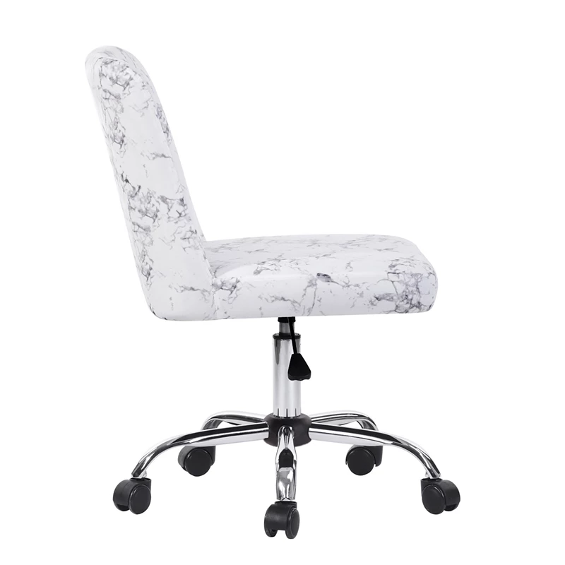 Flash Sale ๐ CRO Decor Office Chairs Fabric Rolling Home Desk Chair In White ๐ 5 Flash Sale ๐ CRO Decor Office Chairs Fabric Rolling Home Desk Chair In White ๐ - Image 3