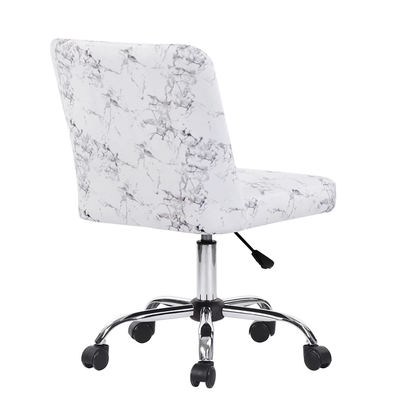 Flash Sale ๐ CRO Decor Office Chairs Fabric Rolling Home Desk Chair In White ๐ 6 Flash Sale ๐ CRO Decor Office Chairs Fabric Rolling Home Desk Chair In White ๐ - Image 4