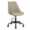 Buy ⭐ CRO Decor Fabric Armless Upholstered Office Chair Task Chair In Beige 🔔 -Deals Writing Desks Store 2439729 L