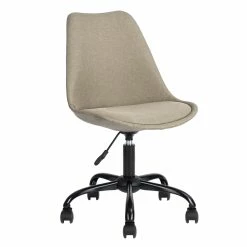 Buy ⭐ CRO Decor Fabric Armless Upholstered Office Chair Task Chair In Beige 🔔