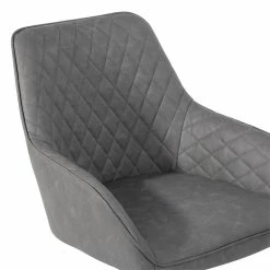 Buy ⌛ CRO Decor Home Office Desk Chairs Adjustable Task Desk Chair Fabric In Gray 😉 -Deals Writing Desks Store 2439761 8 L