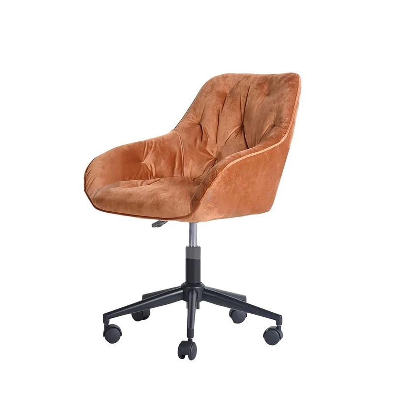 Budget ✔️ CRO Decor Velvet Home Office Desk Chairs Adjustable Task Desk Chair In Orange 🔥 7 Budget ✔️ CRO Decor Velvet Home Office Desk Chairs Adjustable Task Desk Chair In Orange 🔥 - Image 5