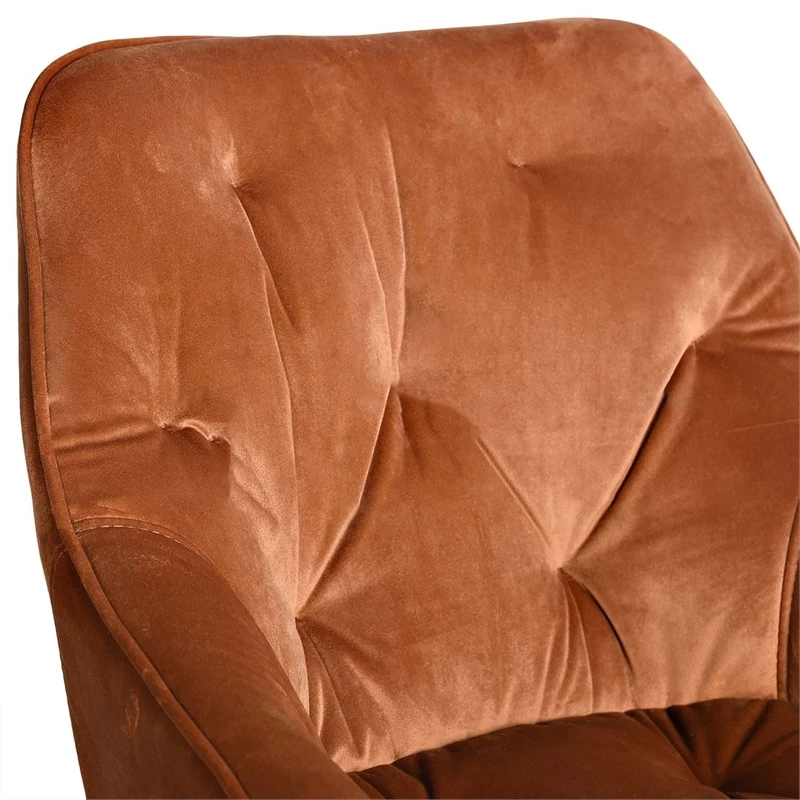 Budget ✔️ CRO Decor Velvet Home Office Desk Chairs Adjustable Task Desk Chair In Orange 🔥 9 Budget ✔️ CRO Decor Velvet Home Office Desk Chairs Adjustable Task Desk Chair In Orange 🔥 - Image 7