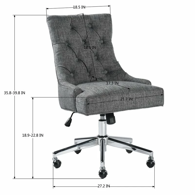 Best reviews of ❤️ FurnitureR Chaden Swivel Modern Fabric Upholstered Office Chair In Charcoal Gray 🔔 10 Best reviews of ❤️ FurnitureR Chaden Swivel Modern Fabric Upholstered Office Chair In Charcoal Gray 🔔 - Image 8
