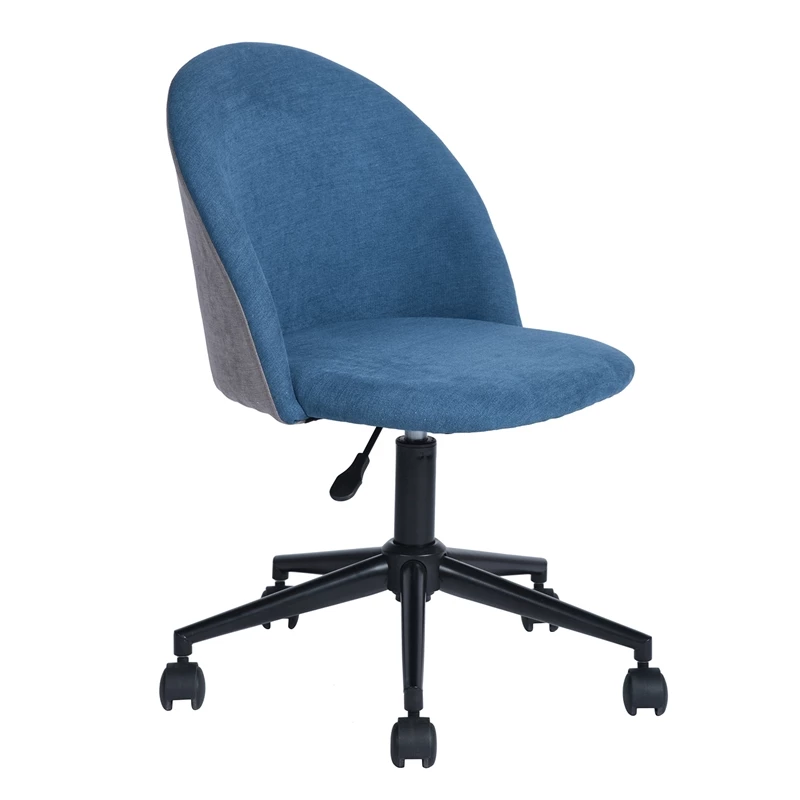 Cheap 😀 FurnitureR Dudley Swivel Seat Fabric Upholstered Office Chair In Dark Blue ⭐ 3 Cheap 😀 FurnitureR Dudley Swivel Seat Fabric Upholstered Office Chair In Dark Blue ⭐