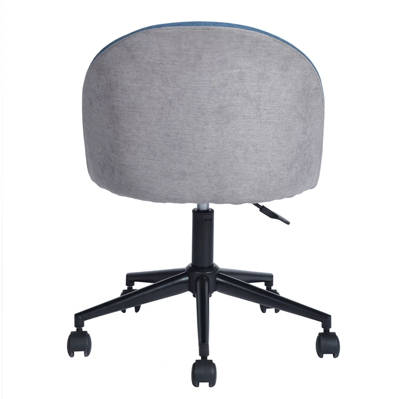Cheap 😀 FurnitureR Dudley Swivel Seat Fabric Upholstered Office Chair In Dark Blue ⭐ 12 Cheap 😀 FurnitureR Dudley Swivel Seat Fabric Upholstered Office Chair In Dark Blue ⭐ - Image 10