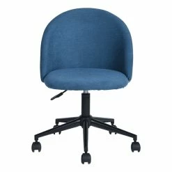 Cheap 😀 FurnitureR Dudley Swivel Seat Fabric Upholstered Office Chair In Dark Blue ⭐ 13 Cheap 😀 FurnitureR Dudley Swivel Seat Fabric Upholstered Office Chair In Dark Blue ⭐ -Deals Writing Desks Store 2440242 8 L
