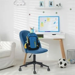 Cheap 😀 FurnitureR Dudley Swivel Seat Fabric Upholstered Office Chair In Dark Blue ⭐ 14 Cheap 😀 FurnitureR Dudley Swivel Seat Fabric Upholstered Office Chair In Dark Blue ⭐ -Deals Writing Desks Store 2440242 9 L