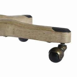 New 😉 FurnitureR Bormuth Fabric & Wood Home Office Chair In Patterned Blue/White ❤️ -Deals Writing Desks Store 2440246 4 L