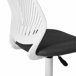 Cheap 🤩 FurnitureR Carnation Swivel Teen Plastic And Mesh Task Chair In Gray 🧨 -Deals Writing Desks Store 2440261 4 L