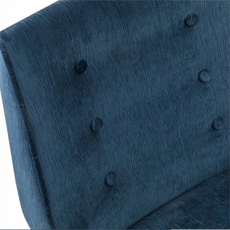 Cheapest 🎁 FurnitureR Redan Swivel Tufted Modern Fabric Office Chair In Blue/Silver ❤️ 6 Cheapest 🎁 FurnitureR Redan Swivel Tufted Modern Fabric Office Chair In Blue/Silver ❤️ - Image 4